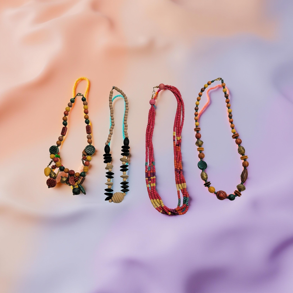 Colorful Beaded Necklace Set